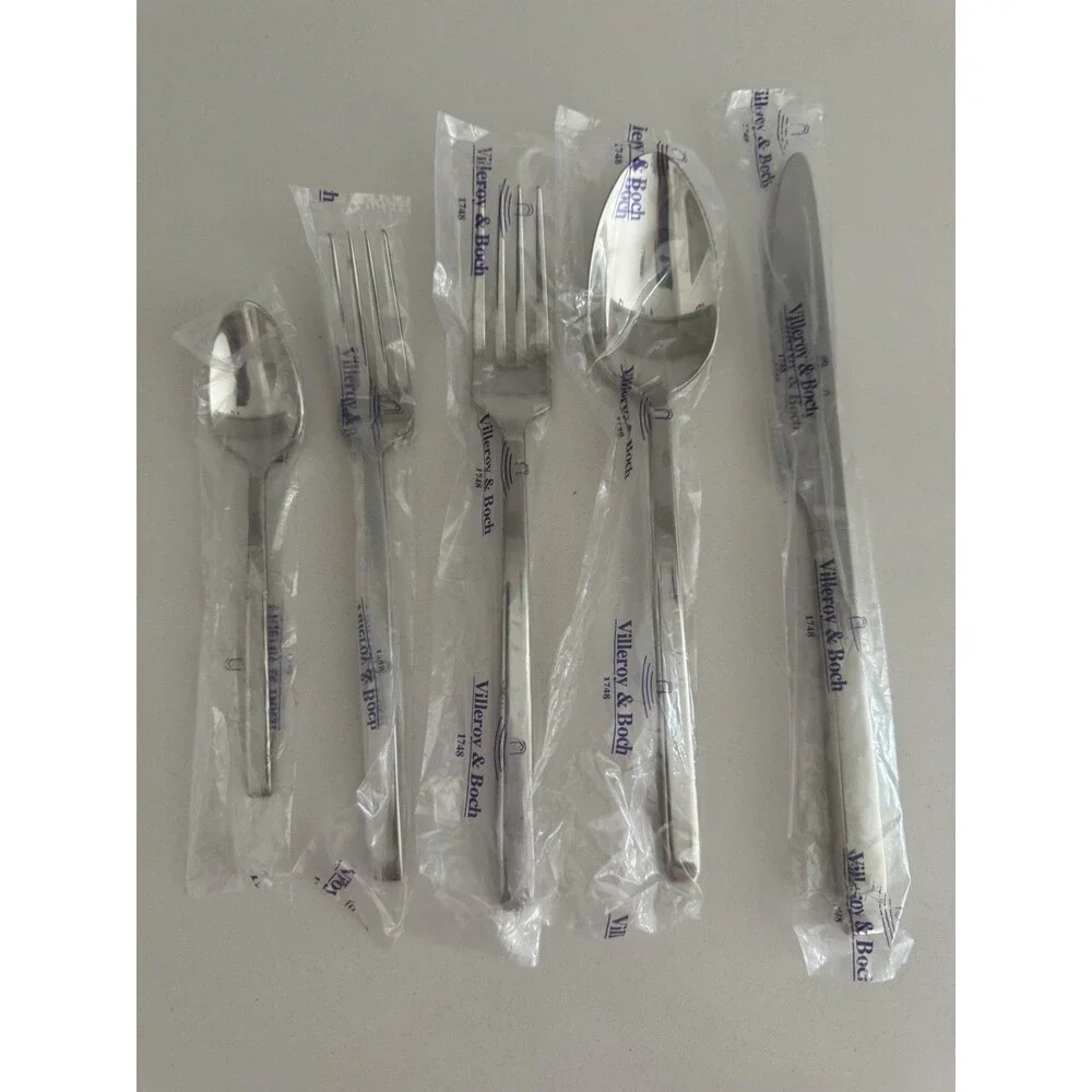 Villeroy & Boch 1748 La Classica 5 Piece Stainless Steel Flatware Set new